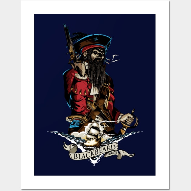 Blackbeard Wall Art by xeravin